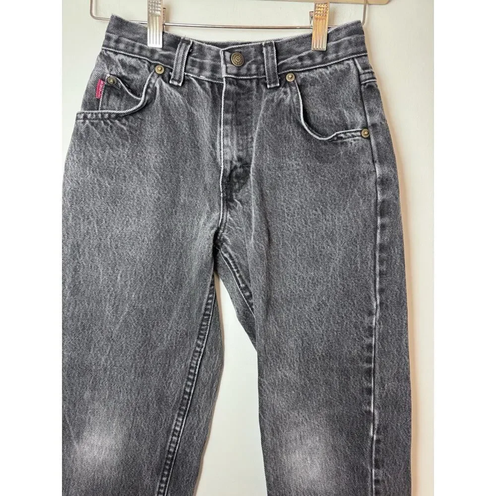Bugle Boy Vintage Boys Jeans Black Sz 10 USA made Straight Leg